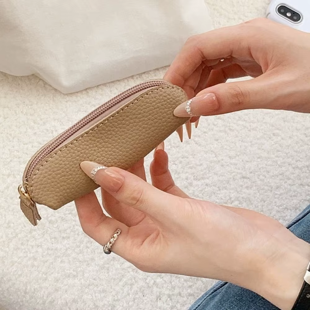 Portefeuille miniature en cuir PU