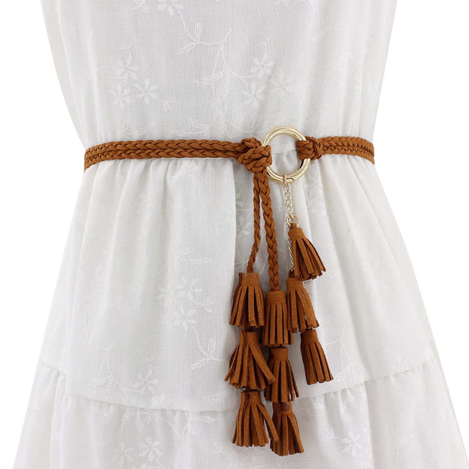 Ceinture tressée nouée décontractée pour femmes