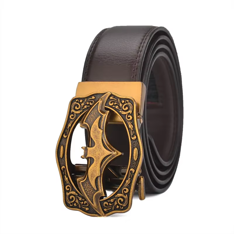 Ceinture vintage en cuir véritable pour homme
