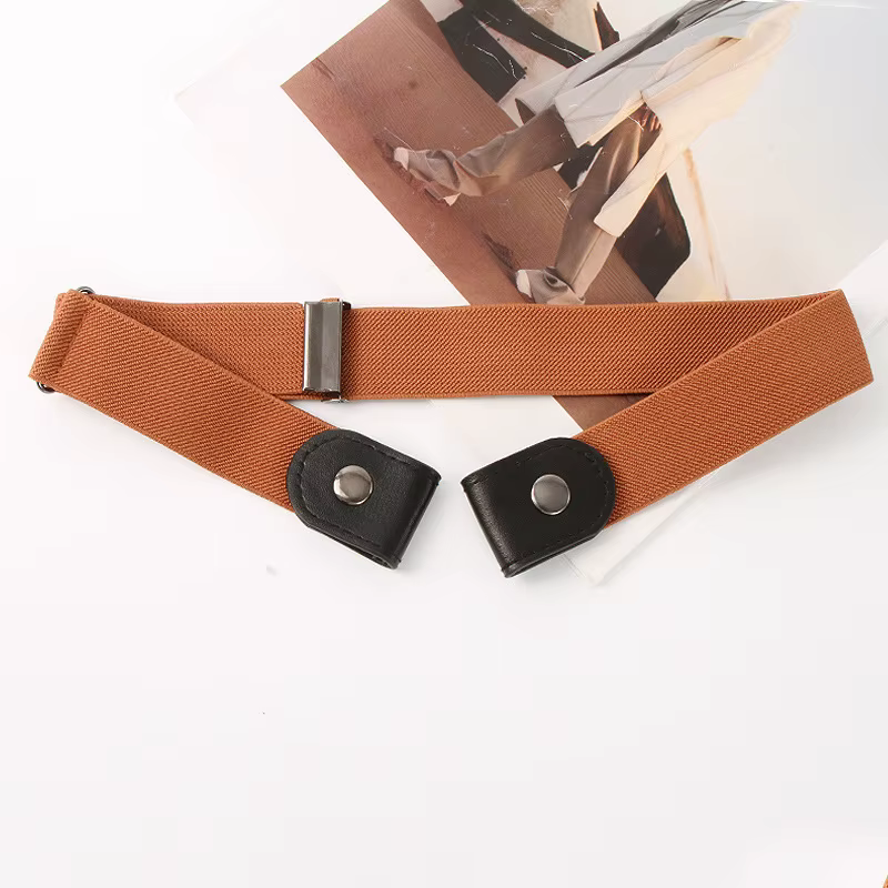 Ceinture élastique sans boucle pour femmes et hommes