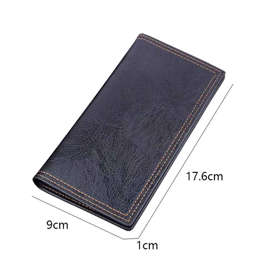 Portefeuilles longs en cuir PU pour hommes