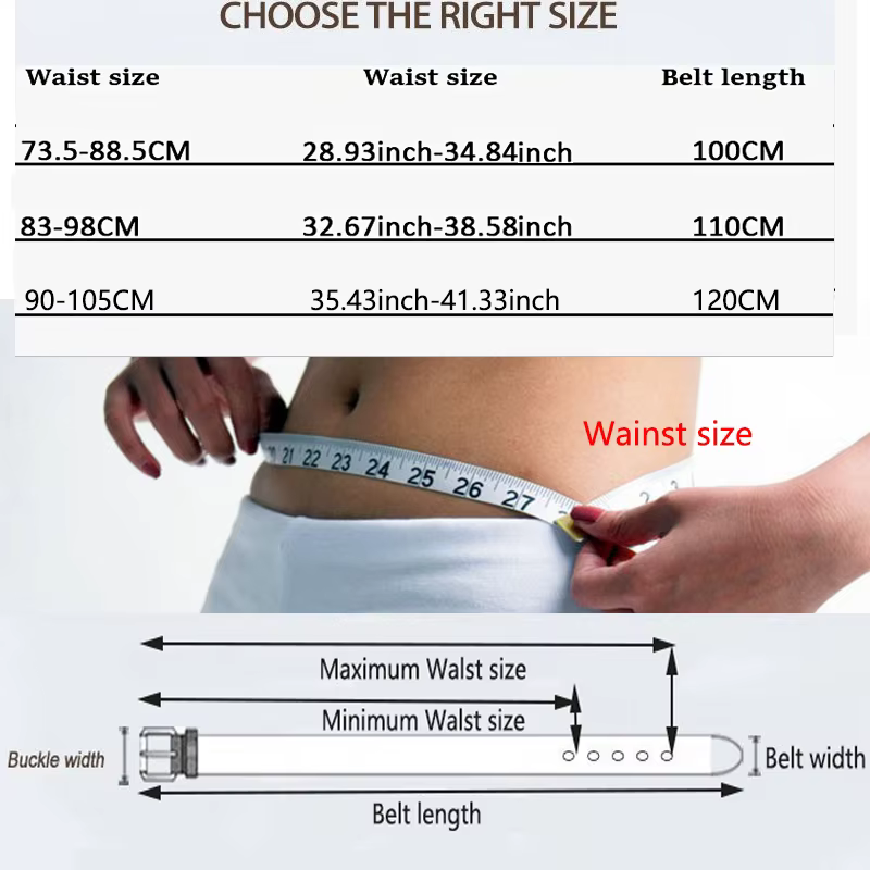 Ceinture pour hommes, ceinture simple