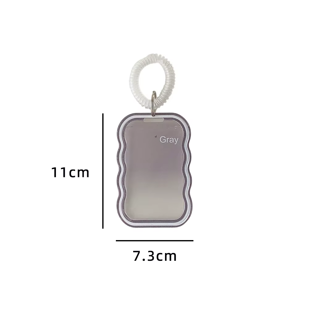 Porte-carte à motif ondulé Simple de Style coréen
