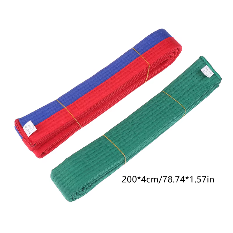 Ceinture de taekwondo ITF en coton de 200 cm de qualité supérieure, 1 pièce, accessoire de couleur pour arts martiaux, karaté, judo