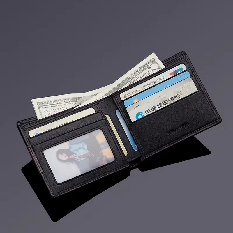 Portefeuille en cuir pour hommes