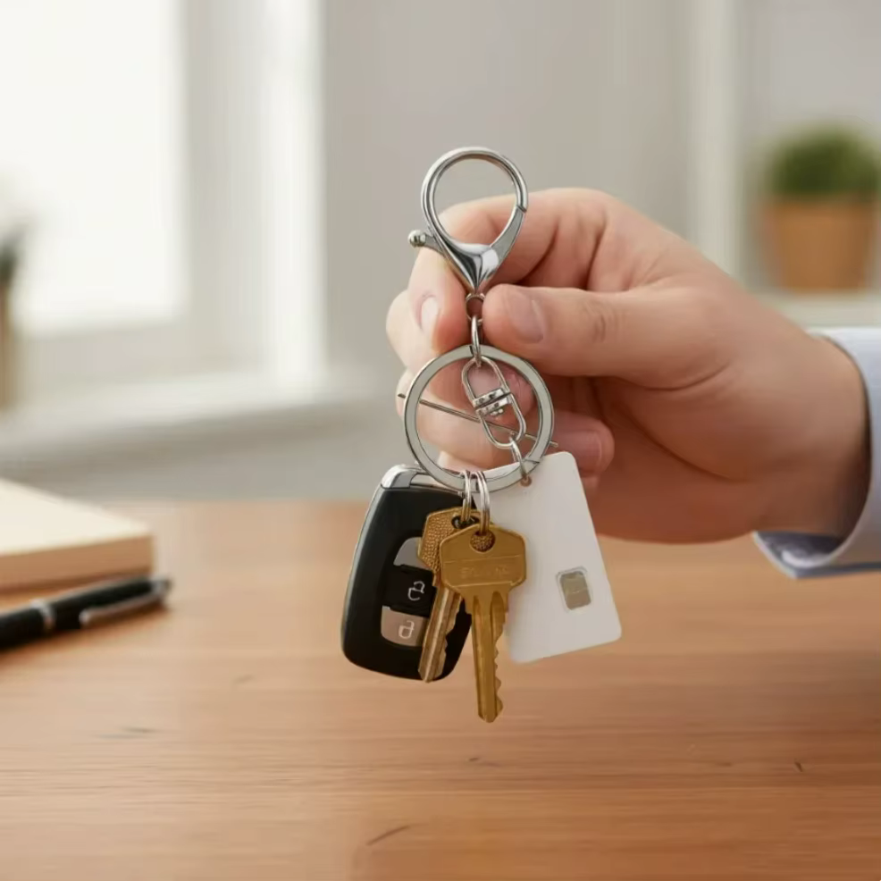 Porte-clés avec fermoir mousqueton long de 70mm, 6 à 50 pièces/lot, pour la fabrication de bijoux, accessoires de bricolage pour porte-clés