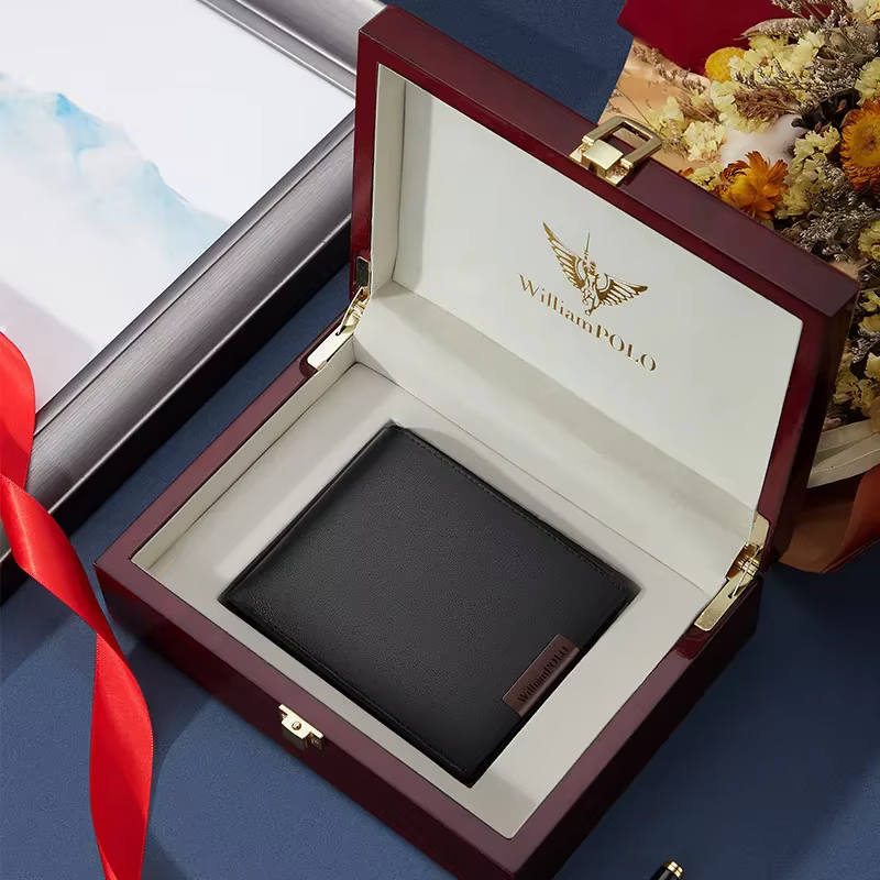 Portefeuille en cuir pour hommes