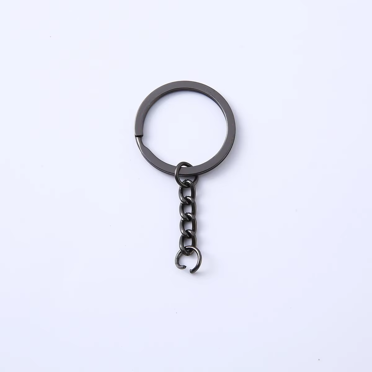 10/20/50/100 pcs/lot porte-clés porte-clés 6 couleurs plaqué 30mm rond fendu porte-clés en gros