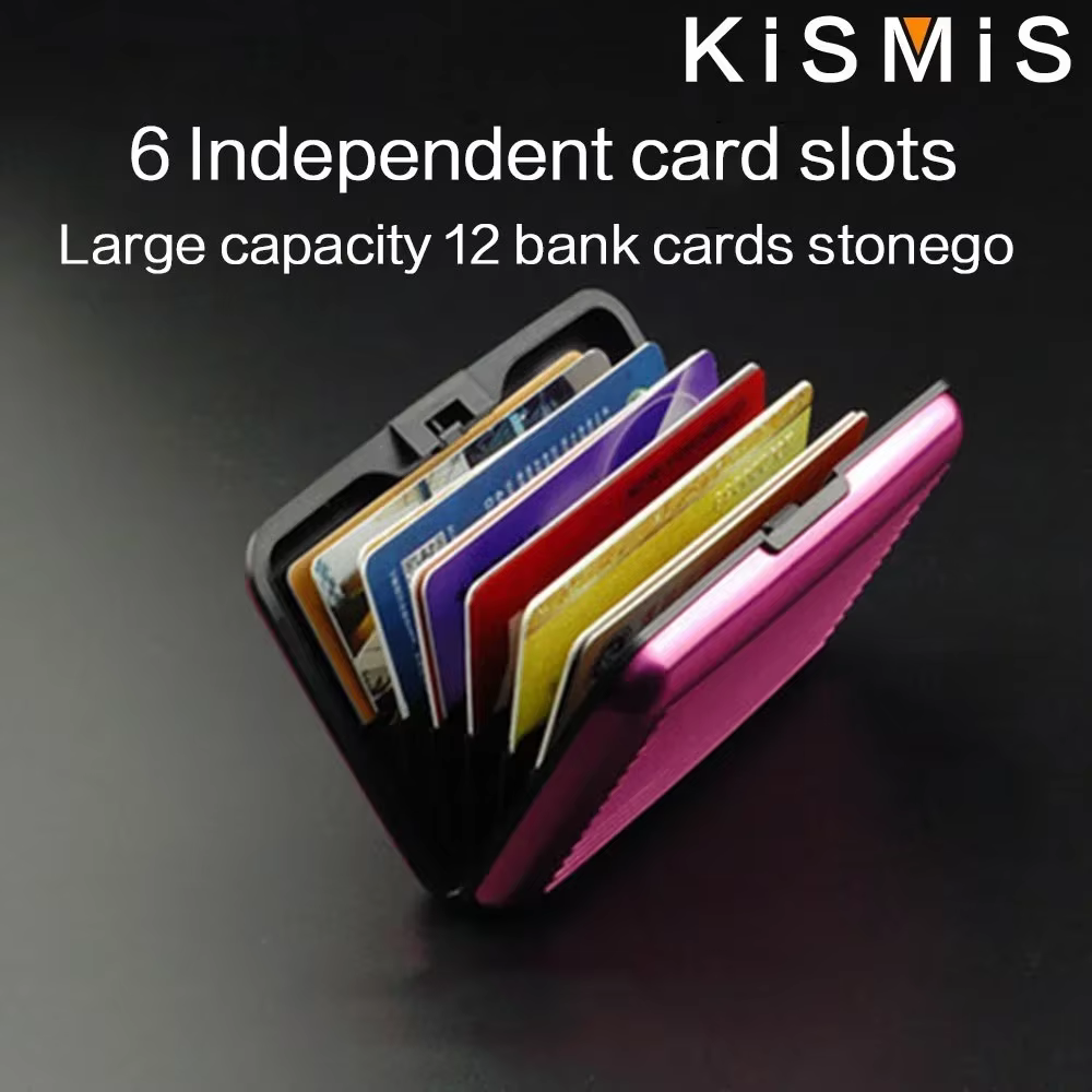 Portefeuille en aluminium porte-carte Anti-RFID hommes protecteur de carte de crédit étui rigide RFID blocage livraison directe