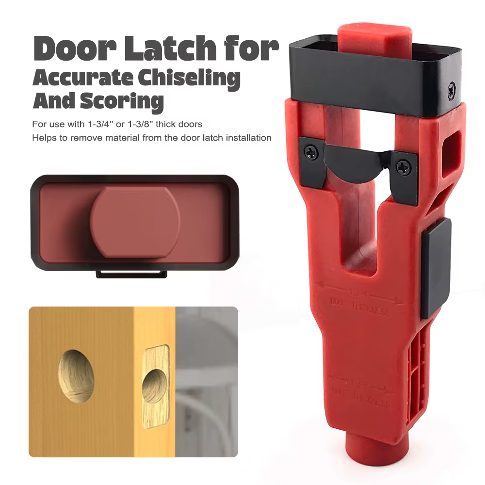 Le kit d'installation d'outil de mortaise de loquet de porte aide à enlever l'installation du matériel Utilisation d'outil de loquet de porte pour porte épaisse de 1-3/4" ou 1-3/8"