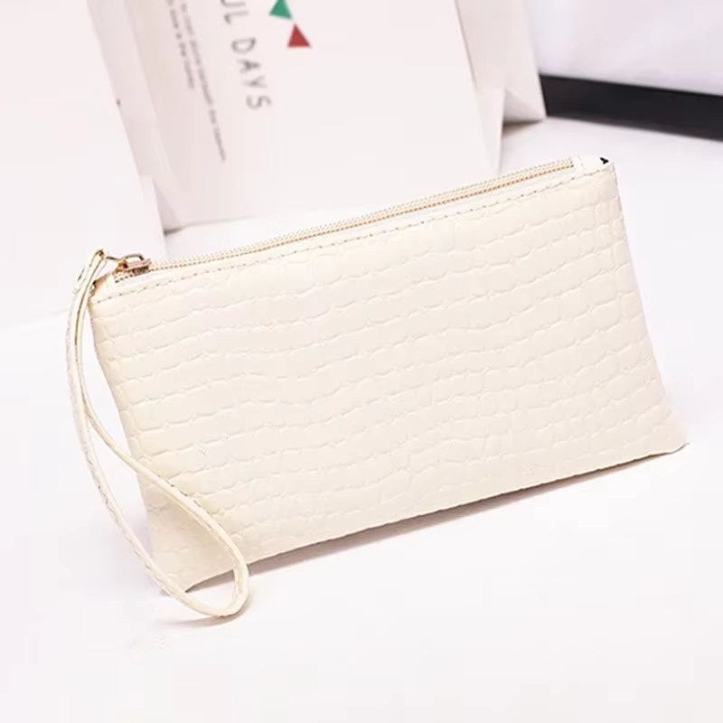 Portefeuille crocodile pour femme
