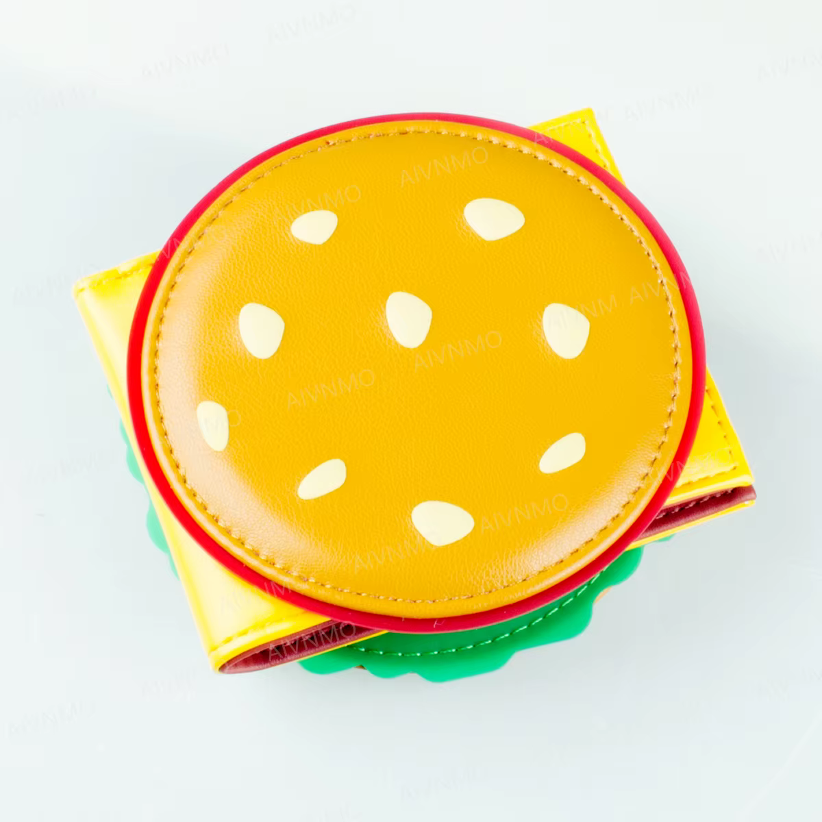Portefeuille pliable Burger 3D de haute qualité