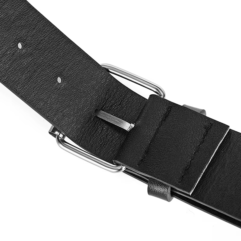 Ceinture punk unisexe en cuir PU 107CM avec rivets : style à carreaux droit de la scène hip-hop