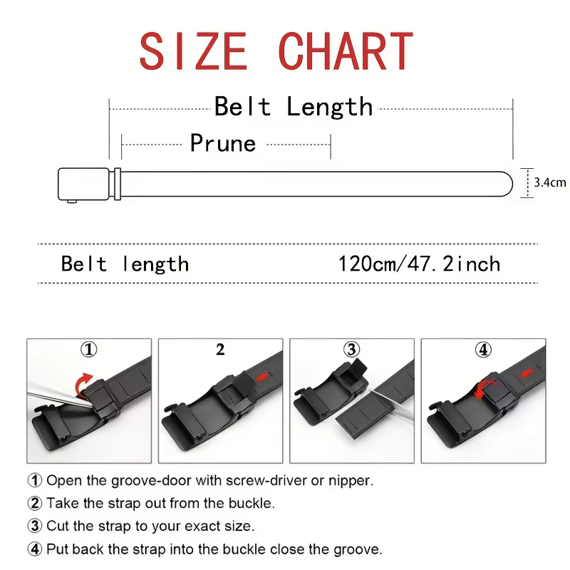 Ceinture en métal pour hommes