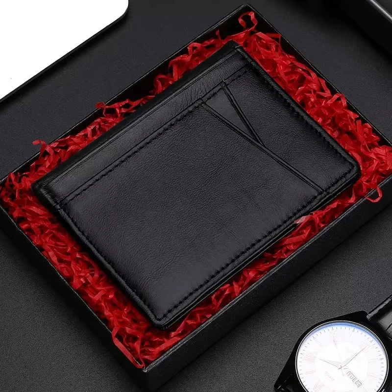 Portefeuille souple Ultra fin 100% cuir véritable