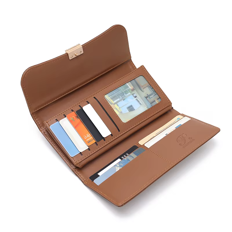 Nouveau Portefeuille Long Femme 2026 en Cuir PU de Haute Qualité
