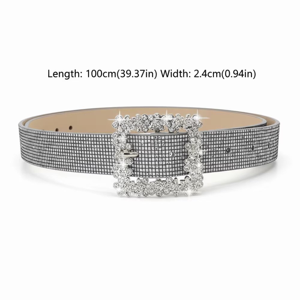 Ceinture scintillante en strass
