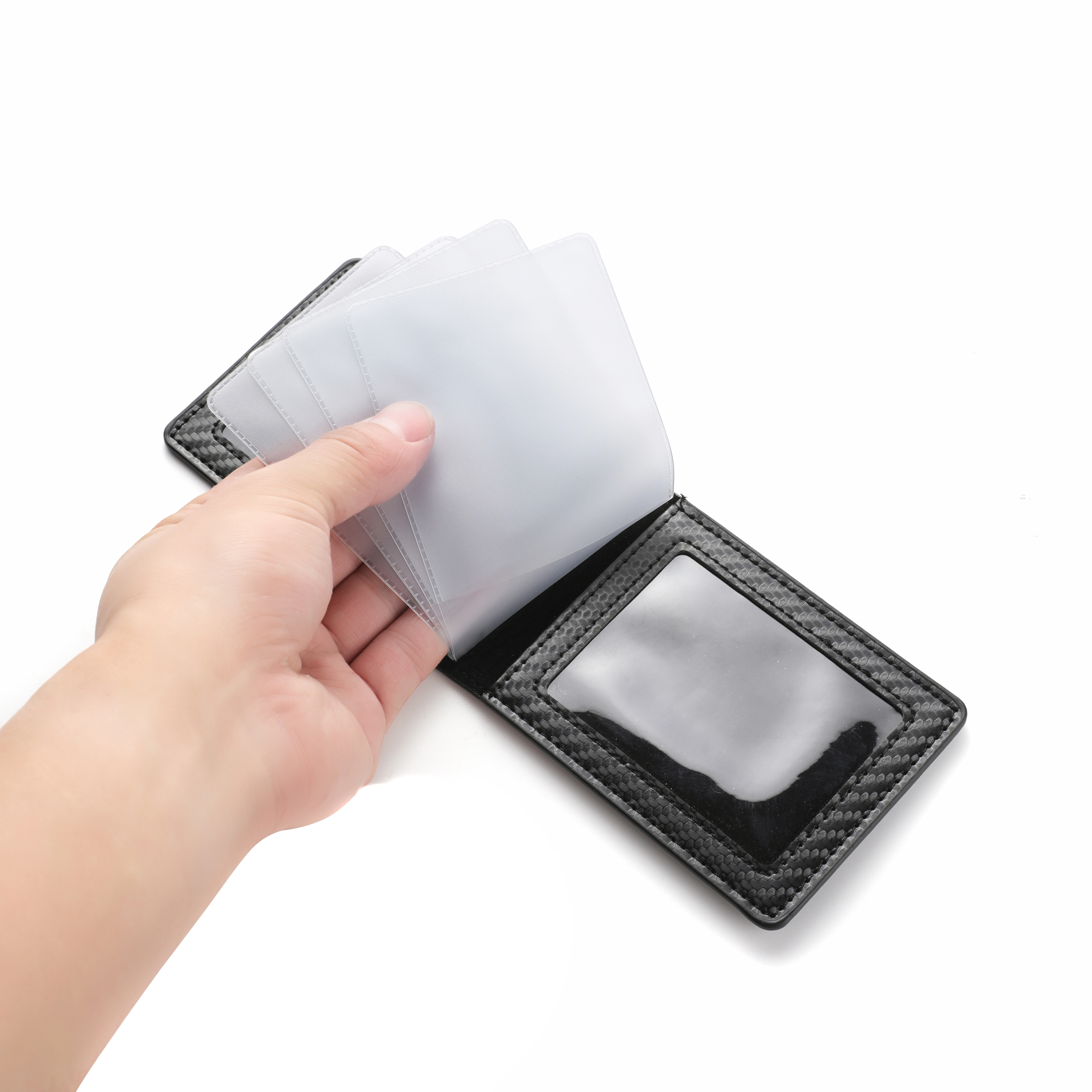 Porte-cartes de crédit en fibre de carbone pour homme