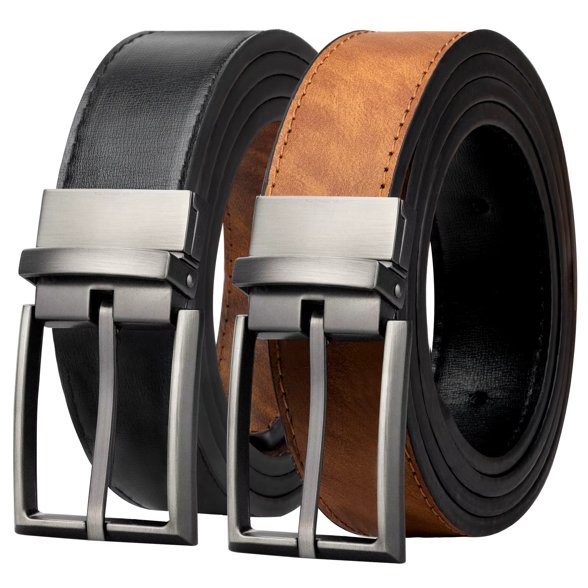 Maikun ceintures en cuir réversibles pour hommes