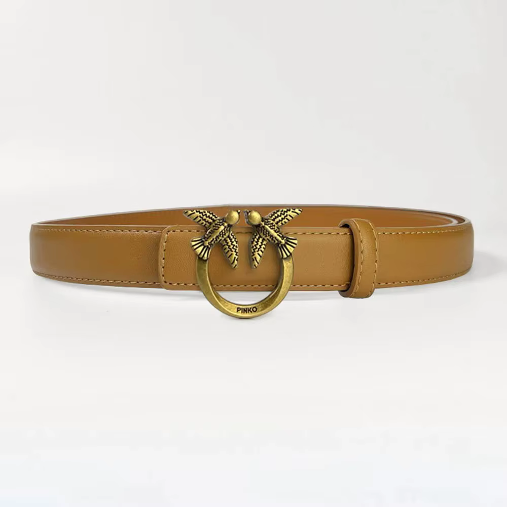 Nouvelle ceinture polyvalente pour femme 2026 avec boucle en forme d'oiseau, ceinture rétro décorée de hirondelles, ceinture de haute qualité pour femme