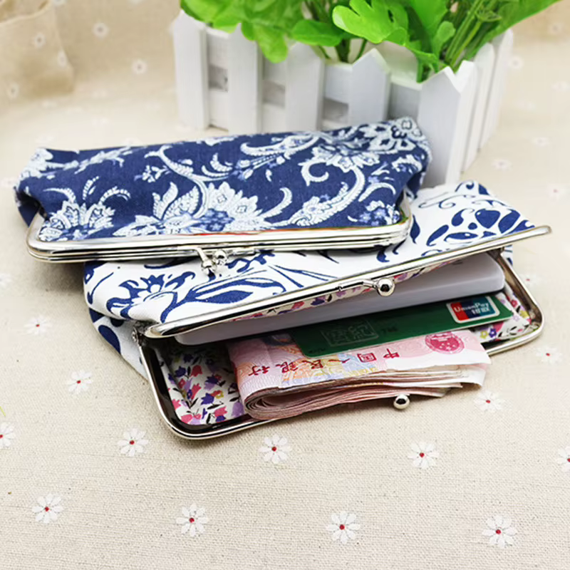 Long porte-monnaie portefeuille femmes Vintage