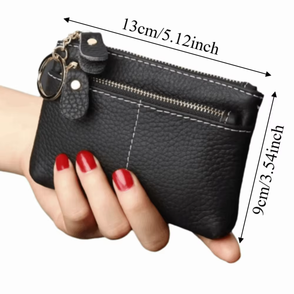Porte-monnaie vintage mini en cuir PU avec plusieurs emplacements pour cartes