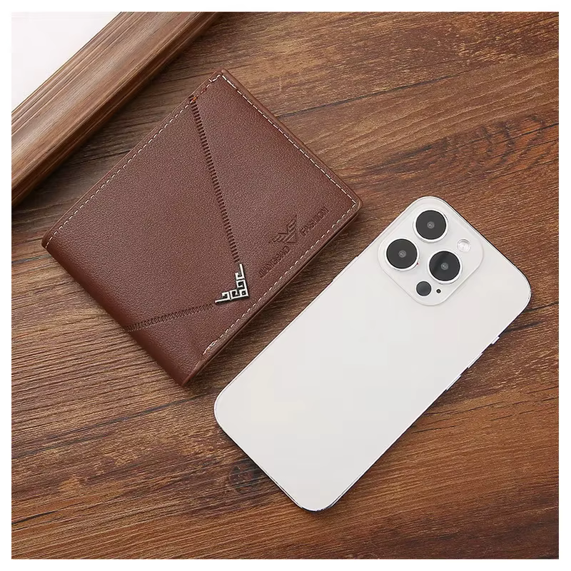 Portefeuille fin en cuir pour homme