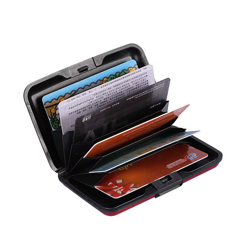 Porte-carte bancaire en aluminium pour hommes