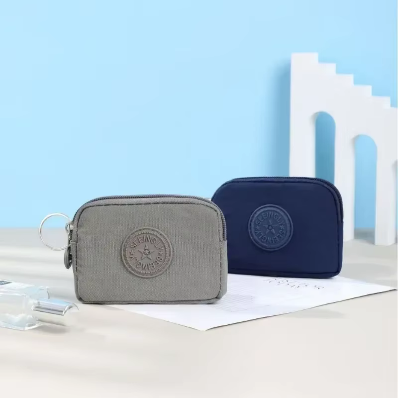 Portefeuille carré de porte-monnaie en nylon de mode pour l'organisateur imperméable de carte de crédit d'identification