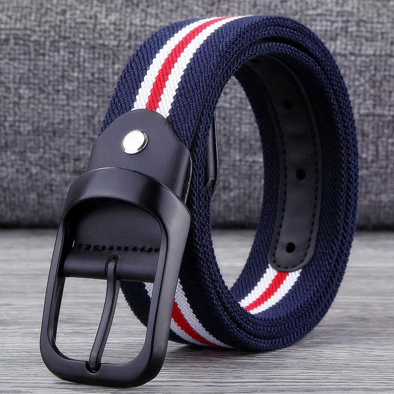 3.5cm hommes tissu toile sangle homme ceinture pour étudiant concepteur