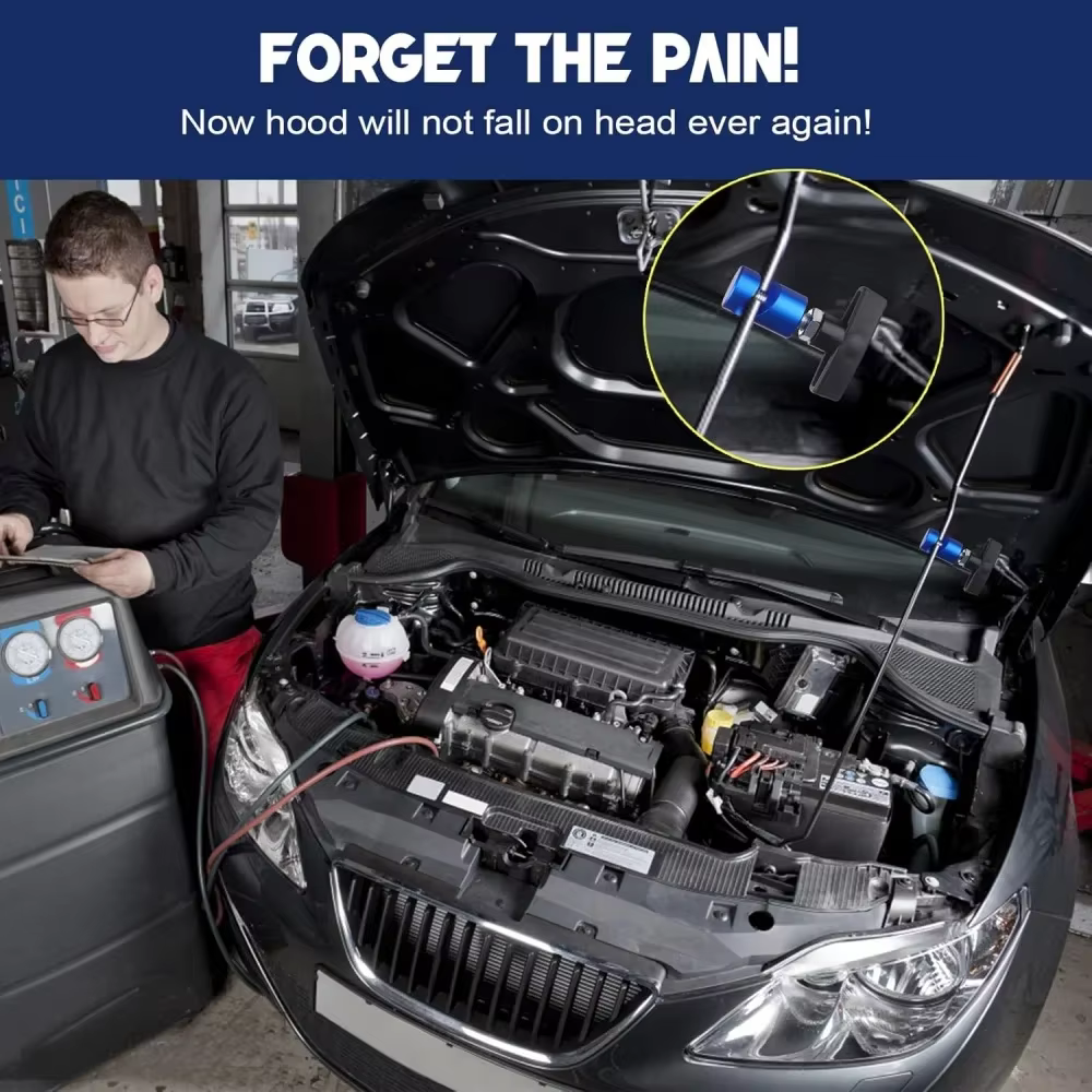 Support de capot de voiture, pince antidérapante, jambe de force à gaz, pince fixe de sécurité, pression d'air, couvercle de moteur, tige de Support de levage, outil, accessoires de voiture