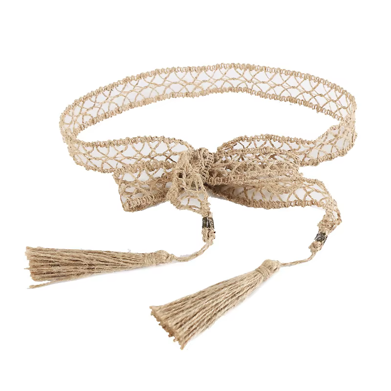 Ceinture tressée en macramé pour femmes