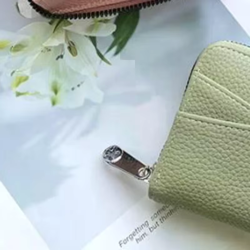 Portefeuille court zippé pour femme