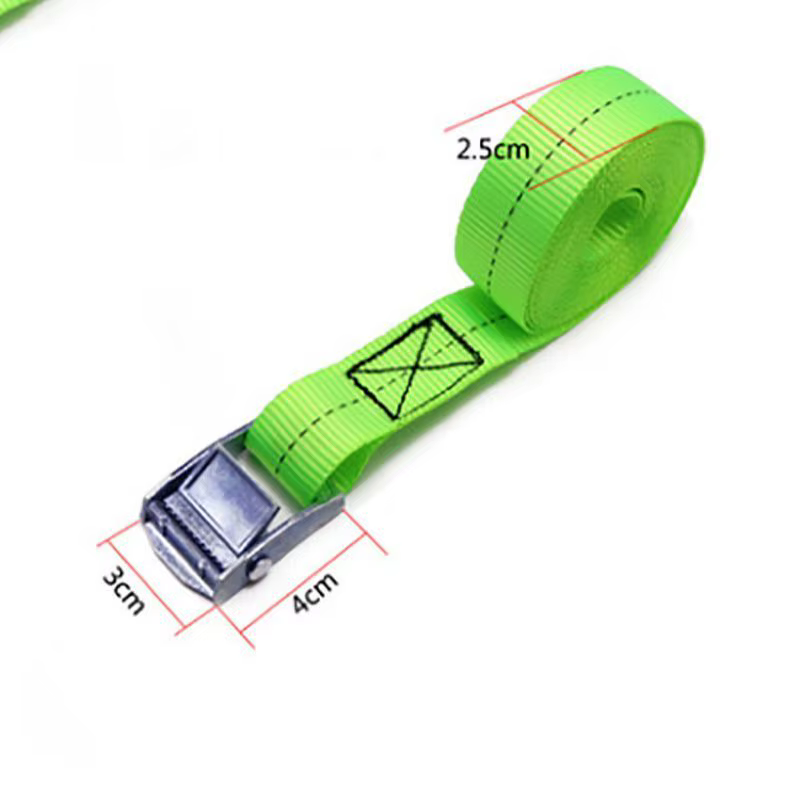 Ceinture d'arrimage à boucle solide, sangles de chargement pour voiture, moto, vélo, avec boucle en métal, remorquage pour sac à bagages, ceinture à cliquet en corde