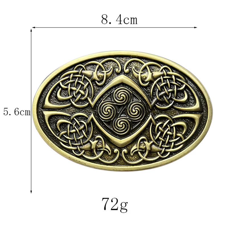 Boucle de ceinture celtique style ethnique occidental