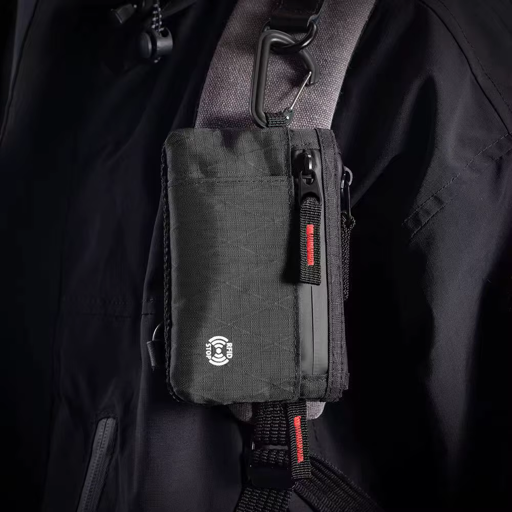 Portefeuille ultra-fin anti-vol RFID tendance Edc | Porte-monnaie unisexe à fermeture éclair | Porte-cartes de crédit