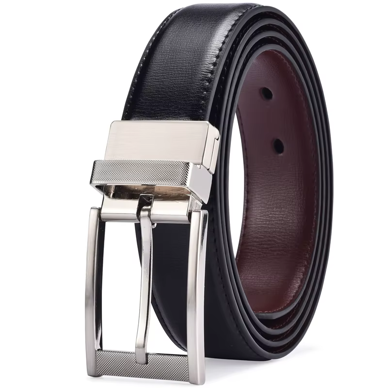 Ceinture en cuir réversible pour hommes