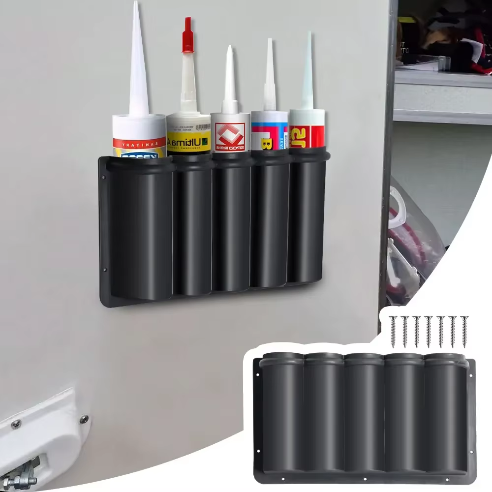 Boîte de rangement de canette de pulvérisation de porte de caravane, boîte de rangement en plastique ABS Durable adaptée au poche de rangement de Van, accessoires de camping-car REW-287