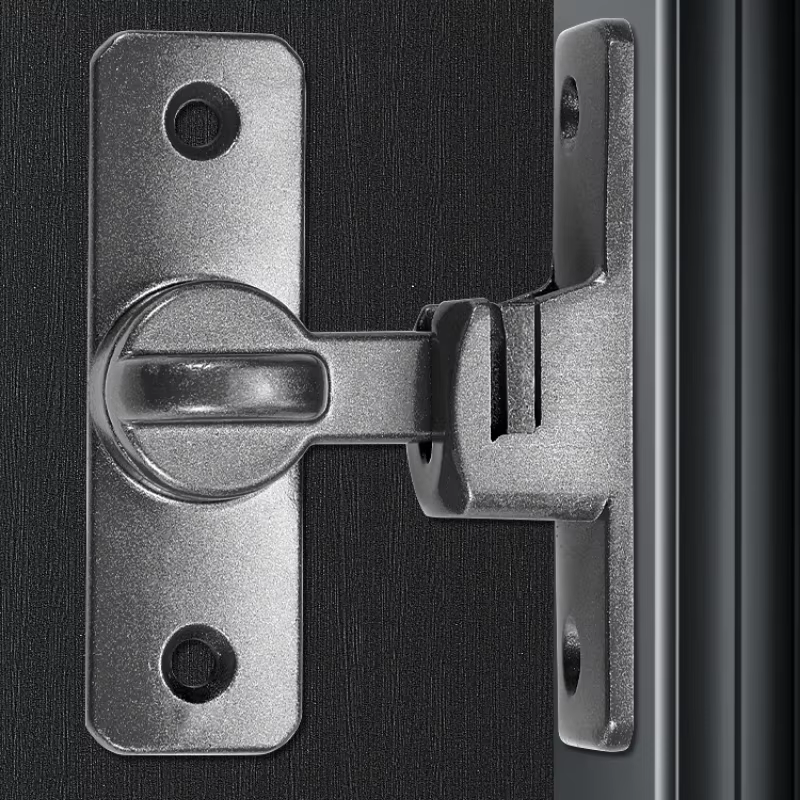 Boucle de serrure de porte coulissante, boulon de porte en alliage d'aluminium, boucle de porte coulissante Simple pour la maison