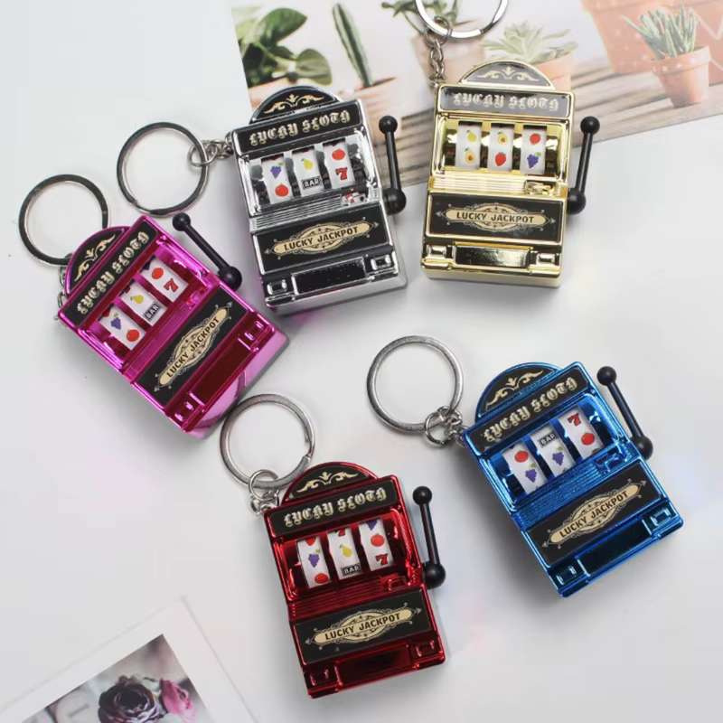Mini Casino Jackpot porte-clés sacs à main pendentif à breloque pour femmes hommes