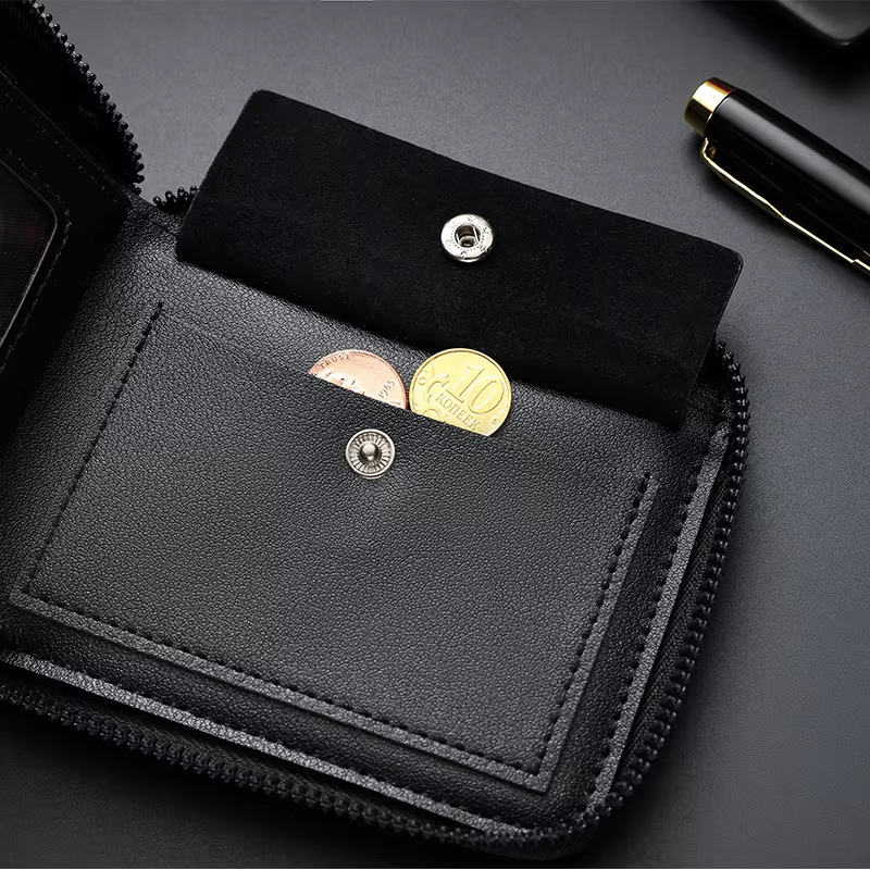 Portefeuille en cuir pour homme