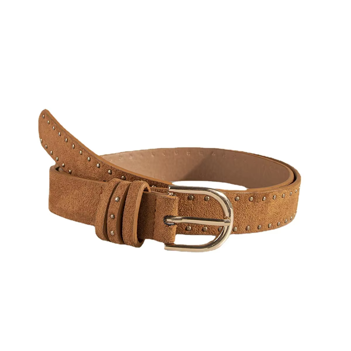 Ceinture de Cowgirl en daim couleur mûrier pour femmes