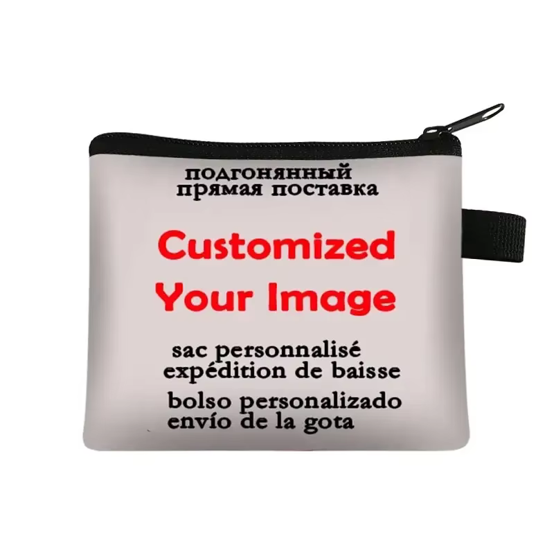 Portefeuilles d'impression sur toile personnalisés pour hommes et femmes