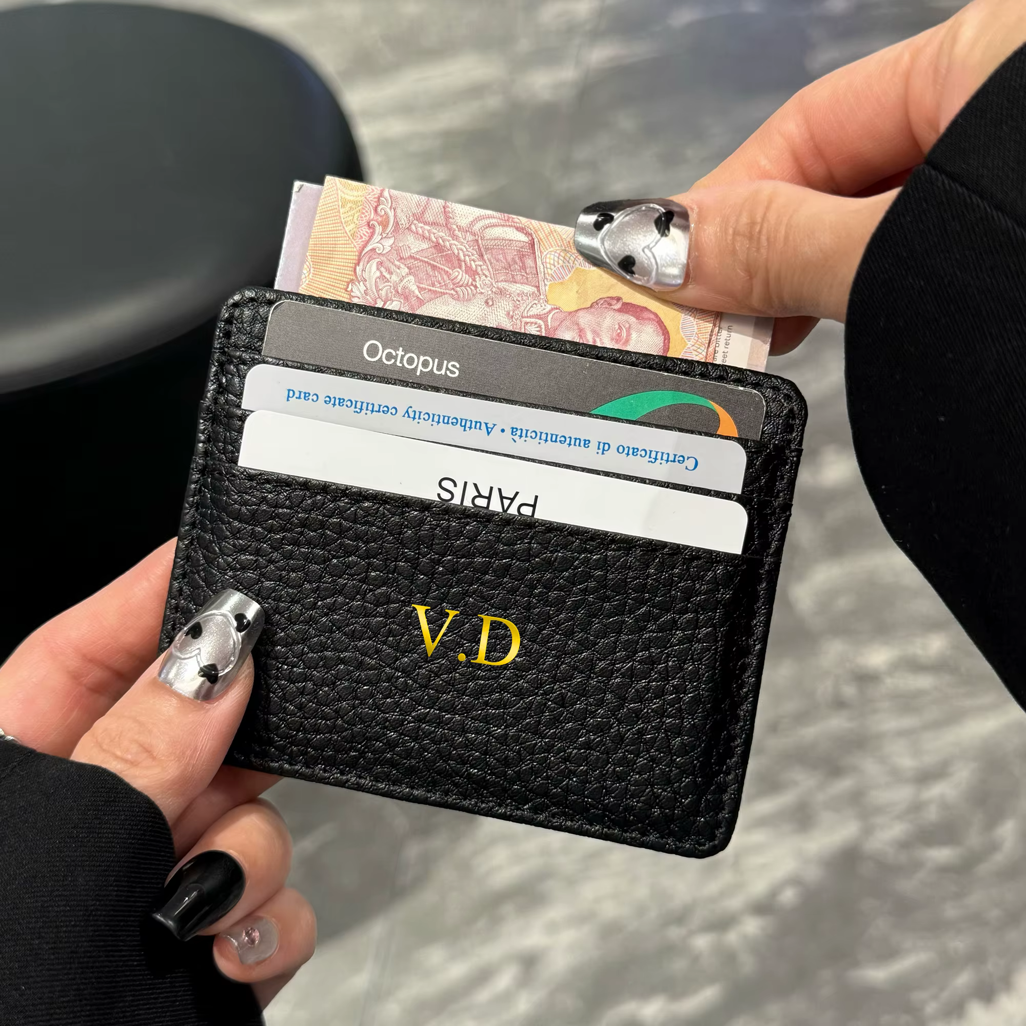 Portefeuille personnalisé avec nom