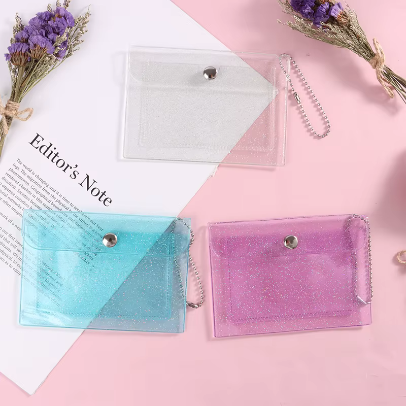 Porte-cartes de crédit transparent et étanche pour hommes et femmes