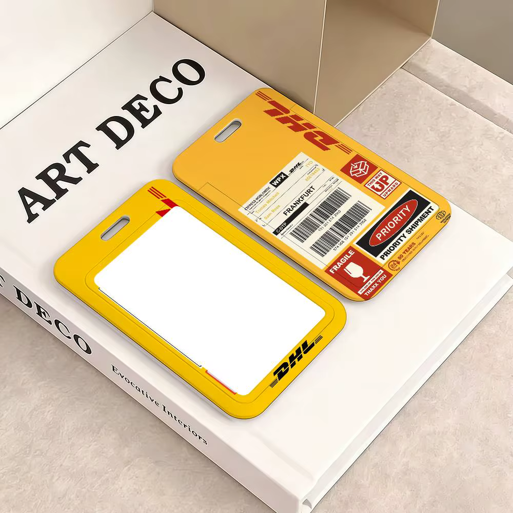 Porte-cartes tendance avec logo D-DHL-S pour étudiants