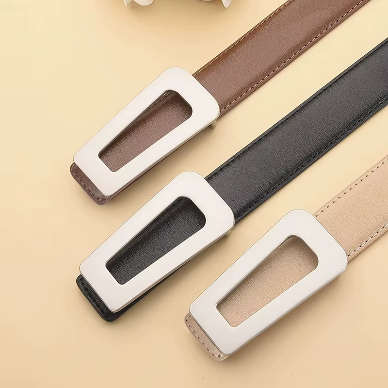 Ceinture en cuir véritable pour femme