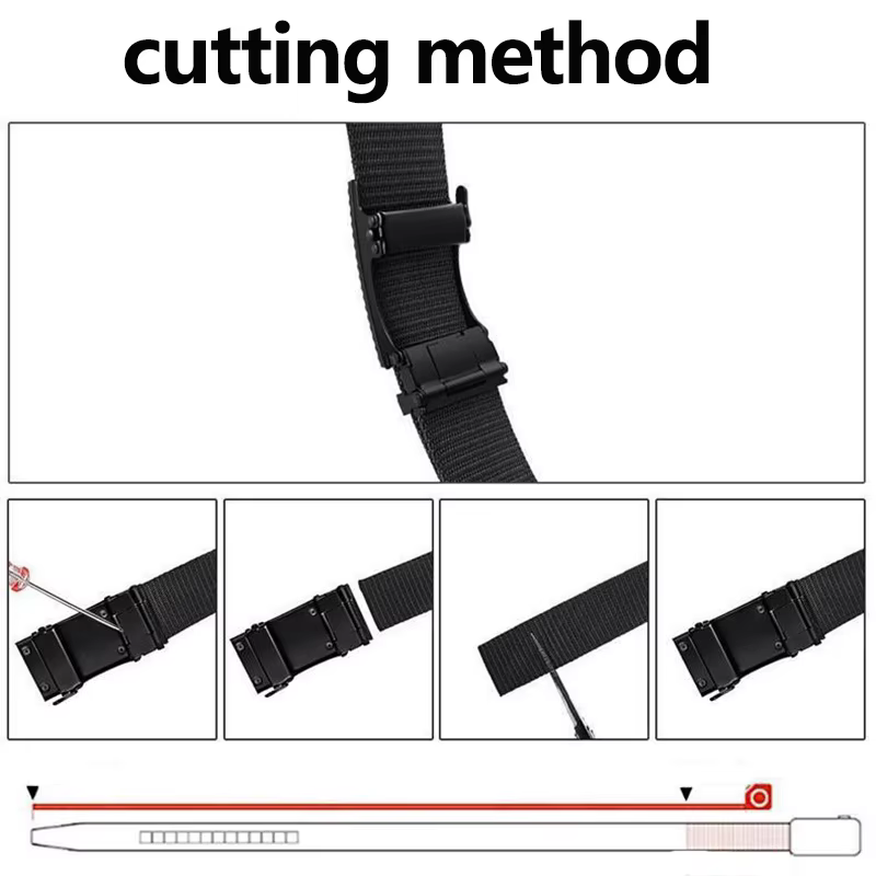 Ceinture en toile et nylon à boucle automatique pour homme, mode coréenne, entraînement extérieur et militaire