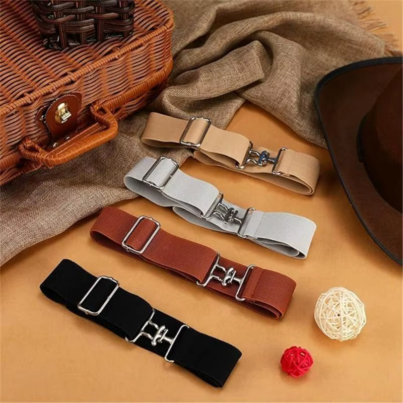 Ceinture élastique élastique Y3ne avec boucle requin ceinture d'équitation pour hommes femmes unisexes