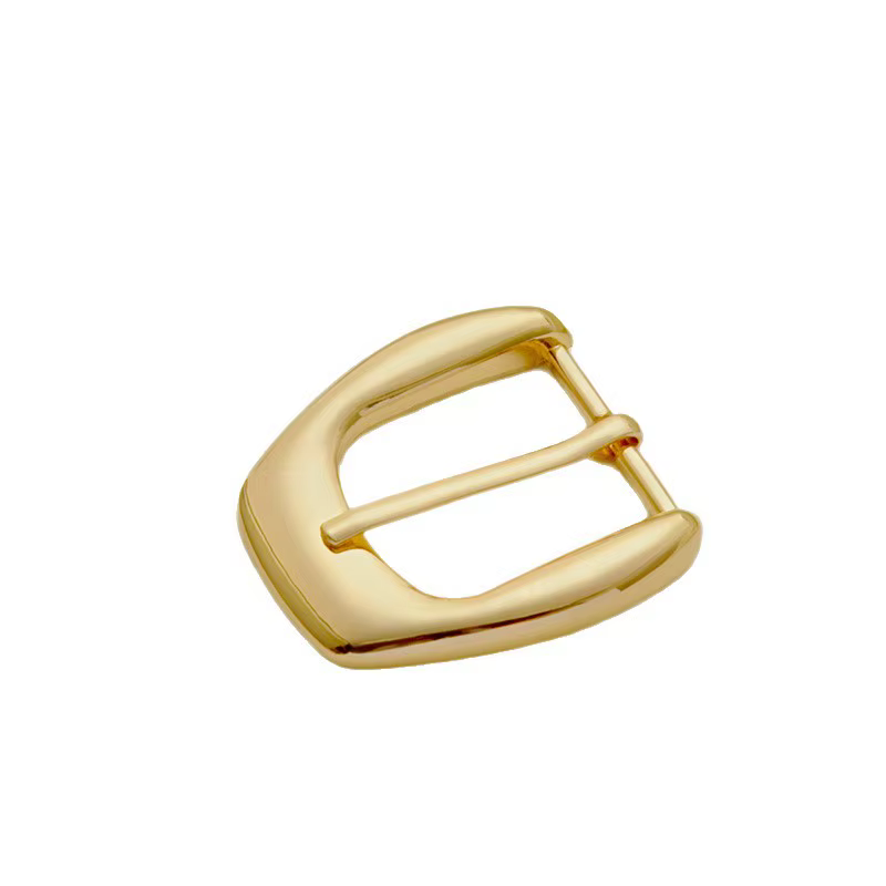 Boucles de ceinture à la mode 30mm, couleur or brillant, boucles ardillon en métal massif pour ceintures pour femmes